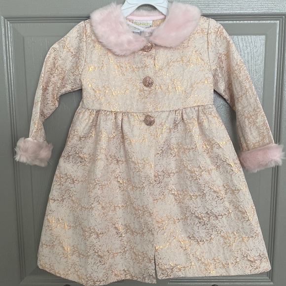Blueberi Boulevard Other - NWT Blueberi Gold 2pc dress & coat set, 3T
